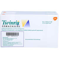 Twinrix Erwachsene Impfdosis o. Kan., 10x1 Stk., GlaxoSmithKline GmbH & Co. KG