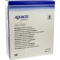 AQUACEL Foam nicht-adhäsiv 10x10cm, 10 Stück, Convatec (Germany) GmbH