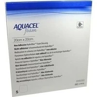 AQUACEL Foam nicht-adhäsiv 20x20cm, 5 Stück, Convatec (Germany) GmbH