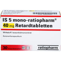 IS 5 mono-ratiopharm 40mg Retardtabletten, 30 Stk., ratiopharm GmbH