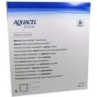 AQUACEL Foam adhäsiv 21x21cm, 5 Stück, Convatec (Germany) GmbH