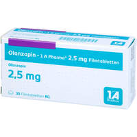 Olanzapin - 1 A Pharma 2.5mg Filmtabletten, 35 st, 1 A Pharma GmbH