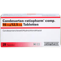 Candesartan-ratiopharm comp. 16mg/12.5mg Tabletten, 28 Stk., ratiopharm GmbH