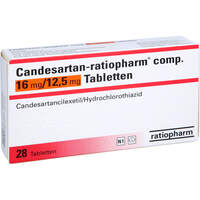 Candesartan-ratiopharm comp. 16mg/12.5mg Tabletten, 28 Stk., ratiopharm GmbH