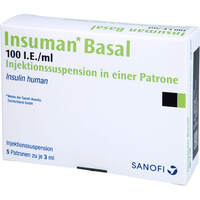 Insuman Basal 100 I.E./ml Patrone Zylinderampulle, 5x3 ml, Emra-Med Arzneimittel GmbH