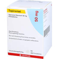 Topiramat Glenmark 50mg Filmtabletten, 200 st, Glenmark Arzneimittel GmbH