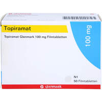 Topiramat Glenmark 100mg Filmtabletten, 50 st, Glenmark Arzneimittel GmbH