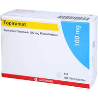 Topiramat Glenmark 100mg Filmtabletten, 50 st, Glenmark Arzneimittel GmbH
