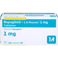 Repaglinid - 1 A Pharma 1mg Tabletten, 120 st, 1 A Pharma GmbH