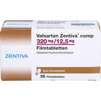 Valsartan Zentiva comp 320mg/12.5mg Filmtabletten, 56 Stk., Zentiva Pharma GmbH
