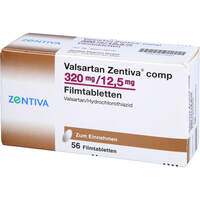 Valsartan Zentiva comp 320mg/12.5mg Filmtabletten, 56 Stk., Zentiva Pharma GmbH