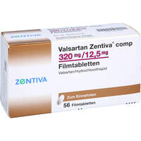 Valsartan Zentiva comp 320mg/12.5mg Filmtabletten, 56 Stk., Zentiva Pharma GmbH