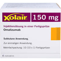 Xolair 150 mg Injektionslösung i.e. Fertigspritze, 10 st, Novartis Pharma GmbH