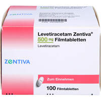 Levetiracetam Zentiva 500mg Filmtabletten, 100 st, Zentiva Pharma GmbH