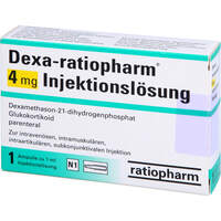 Dexa-ratiopharm 4 mg Injektionsl&ouml;sung, 1 st, ratiopharm GmbH