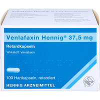 Venlafaxin Hennig 37.5 mg Retardkapseln Hartkaps., 100 st, Hennig Arzneimittel GmbH & Co. KG
