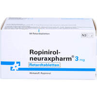 Ropinirol-neuraxpharm 3 mg retard, 84 st, neuraxpharm Arzneimittel GmbH