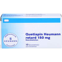 Quetiapin Heumann retard 150 mg Retardtabletten, 10 st, Heumann Pharma GmbH & Co. Generica KG