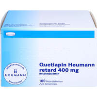Quetiapin Heumann retard 400 mg Retardtabletten, 100 Stk., Heumann Pharma GmbH & Co. Generica KG
