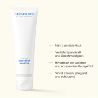 aloe vera body lotion sensitive, 150 ml, SANTAVERDE GmbH