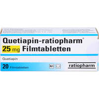 Quetiapin-ratiopharm 25mg Filmtabletten, 20 Stk., ratiopharm GmbH