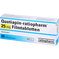 Quetiapin-ratiopharm 25mg Filmtabletten, 20 Stk., ratiopharm GmbH