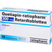Quetiapin-ratiopharm 300mg Retardtabletten, 10 Stk., ratiopharm GmbH