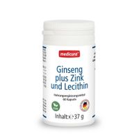 Ginseng plus Zink + Lecithin Kapseln, 60 st, Medicura Naturprodukte AG