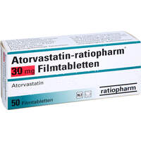 Atorvastatin-ratiopharm 30mg Filmtabletten, 50 Stk., ratiopharm GmbH
