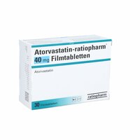 Atorvastatin-ratiopharm 40mg Filmtabletten, 30 Stk., ratiopharm GmbH