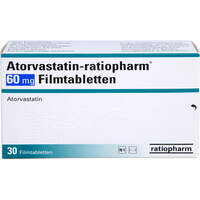 Atorvastatin-ratiopharm 60mg Filmtabletten, 30 Stk., ratiopharm GmbH