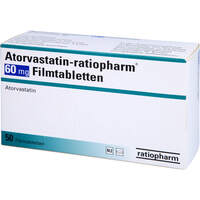 Atorvastatin-ratiopharm 60mg Filmtabletten, 50 Stk., ratiopharm GmbH