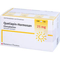 Quetiapin-Hormosan 25mg Filmtabletten, 100 st, Hormosan Pharma GmbH