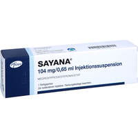 Sayana 104mg/0.65ml Injektionssusp.Fertigspritze, 1 st, Orifarm GmbH
