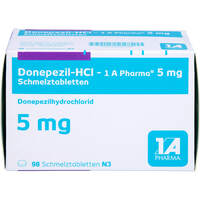 Donepezil-HCl - 1 A Pharma 5mg Schmelztabletten, 98 st, 1 A Pharma GmbH
