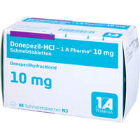 Donepezil-HCl - 1 A Pharma 10mg Schmelztabletten, 98 st, 1 A Pharma GmbH