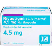 Rivastigmin 1 A Pharma 4.5 mg Hartkapseln, 112 st, 1 A Pharma GmbH