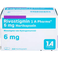 Rivastigmin 1 A Pharma 6.0 mg Hartkapseln, 112 Stk., 1 A Pharma GmbH