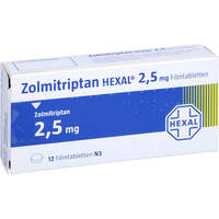 Zolmitriptan-HEXAL 2.5 mg Filmtabletten, 12 st, HEXAL AG