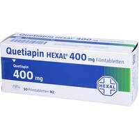 Quetiapin HEXAL 400 mg Filmtabletten, 50 st, HEXAL AG