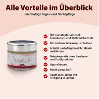 Dr. Jacob's Granatapfel-Weihrauch-Creme Naturkosmetik, 50 ml, Dr. Jacob's Medical GmbH