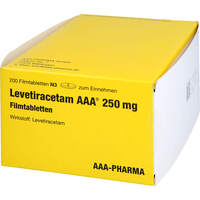 Levetiracetam AAA 250mg Filmtabletten, 200 st, Aaa - Pharma GmbH