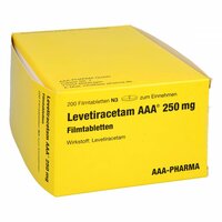 Levetiracetam AAA 250mg Filmtabletten, 200 st, Aaa - Pharma GmbH