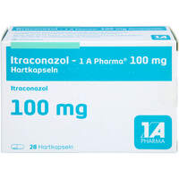 Itraconazol - 1 A Pharma 100 mg Hartkapseln, 28 st, 1 A Pharma GmbH