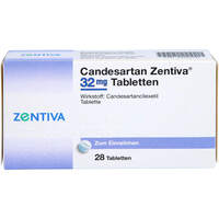 Candesartan Zentiva 32mg, 28 Stk., Zentiva Pharma GmbH Candesartan Zentiva 32mg, 28 Stk., Zentiva Pharma GmbH