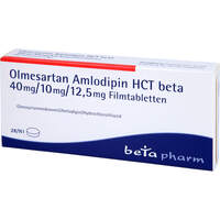 Olmesartan Amlodipin HCT beta 40mg/10mg/12.5mg FTA, 28 Stk., betapharm Arzneimittel GmbH