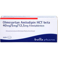 Olmesartan Amlodipin HCT beta 40mg/5mg/12.5mg FTA, 28 st, betapharm Arzneimittel GmbH