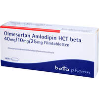 Olmesartan Amlodipin HCT beta 40mg/10mg/25mg FTA, 28 Stk., betapharm Arzneimittel GmbH