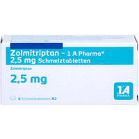 Zolmitriptan - 1 A Pharma 2.5 mg Schmelztabletten, 6 st, 1 A Pharma GmbH