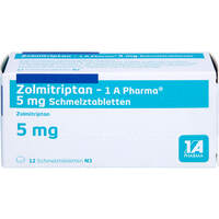 Zolmitriptan - 1 A Pharma 5 mg Schmelztabletten, 12 st, 1 A Pharma GmbH